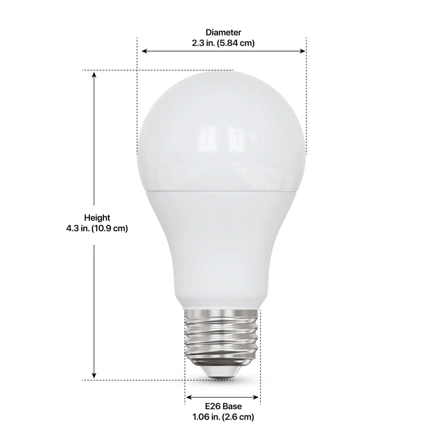 8.8W (60W Replacement) Tunable White E26 Base A19 Smart WiFi LED Light Bulb