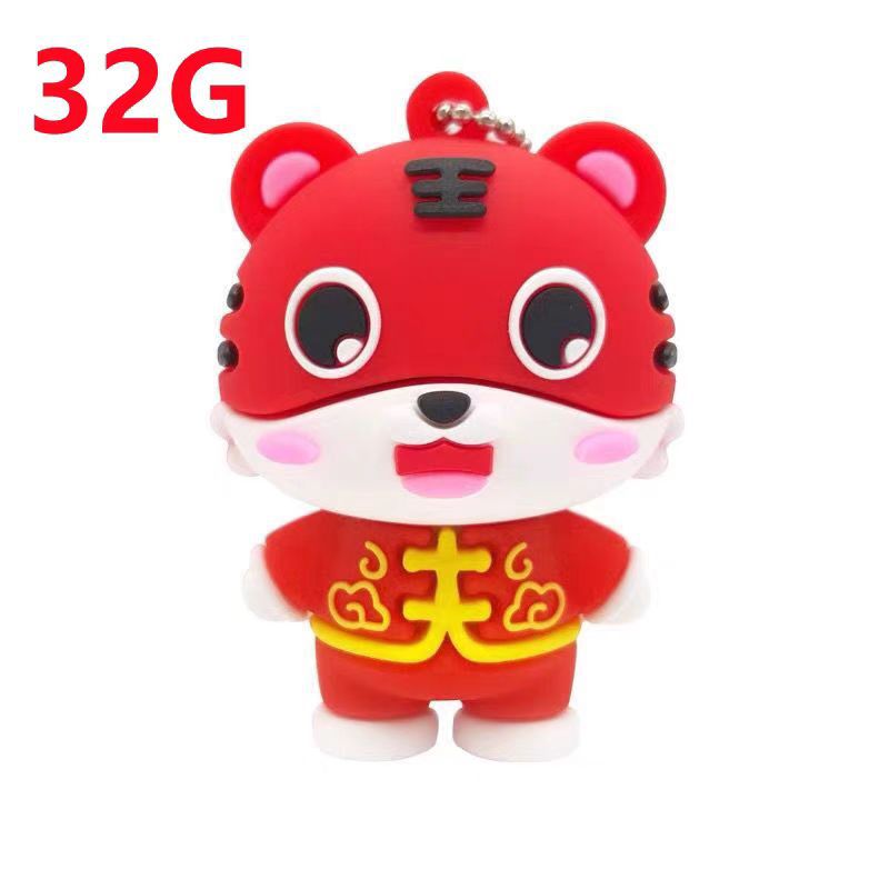 PVC soft glue creative personality cartoon USB flash drive 64g