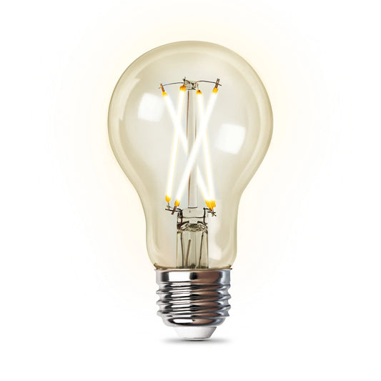 8.8W (60W Replacement) Soft White (2700K) E26 Base Vintage A19 Dimmable Filament Alexa Google Smart Bulb