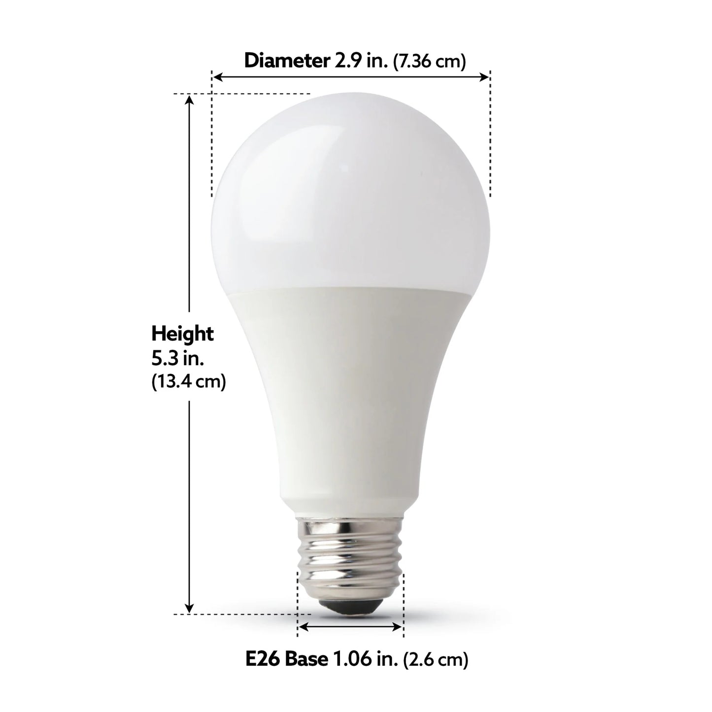 17.7W (100W Replacement) Color Changing E26 Base A21 Dimmable Smart Wi-Fi LED Bulb